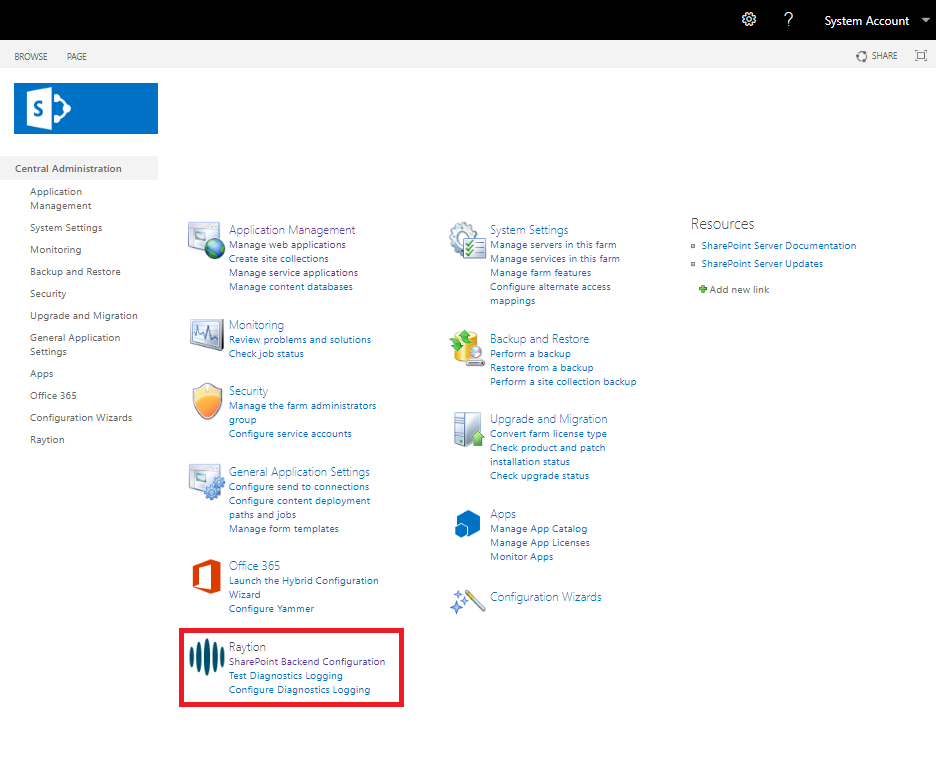 bcs successful installation